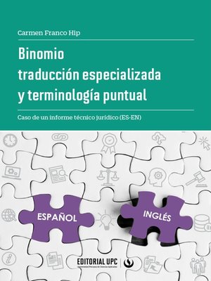 cover image of Binomio traducción especializada y terminología puntual